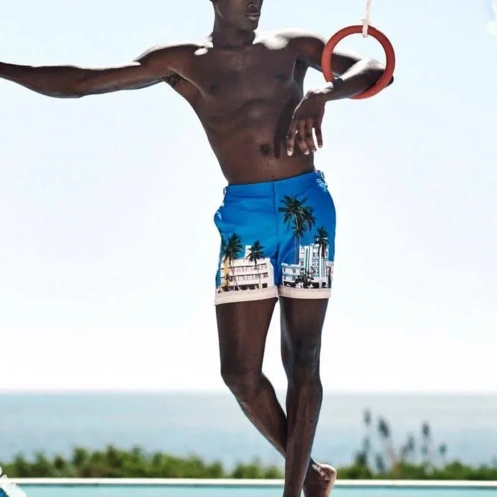 Orlebar Brown Bulldog Mid Length Ocean Drive Miami Swim Trunks 30